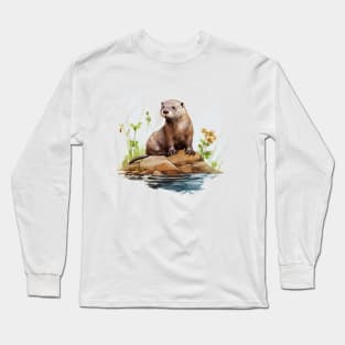 River Otter Long Sleeve T-Shirt